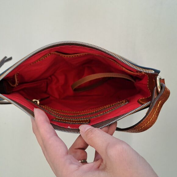 Dooney & Bourke Canvas Shoulder Bag - BLUE - Picture 5 of 16